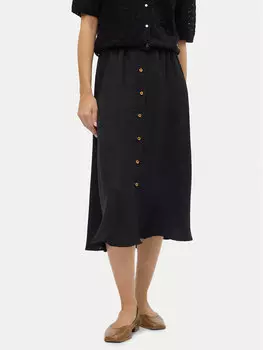 Юбка миди стандартный крой Melaney 10304134 Vero Moda, черный
