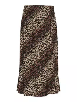 Юбка миди стандартный крой Nya 17147811 Pieces, коричневый