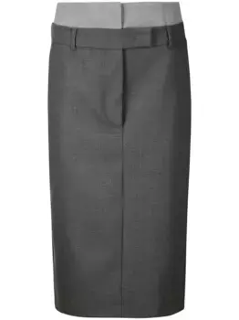 Юбка миди строгого кроя SPORTMAX, серый