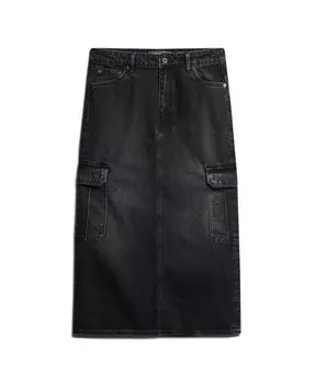 Юбка миди Superdry Skirt, черный