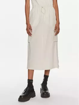 Юбка миди свободного кроя Tommy Jeans, бежевый