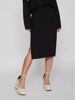 Юбка миди свободного кроя Vila, черный