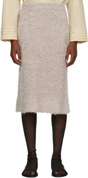 Юбка-миди темно-серого цвета от Malene Birger Kilena by Malene Birger