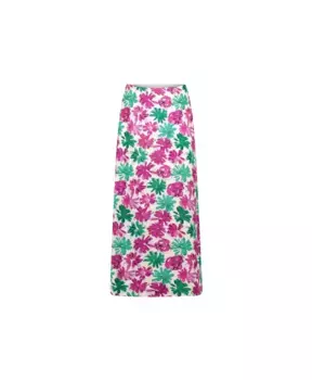 Юбка миди трапециевидного силуэта с цветочным принтом Fabienne Chapot, мультиколор