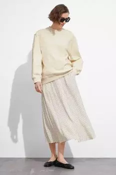 Юбка-Миди-Трапеция с пуговицами & Other Stories, белый