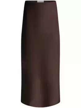 Юбка миди Valletta Galvan, коричневый
