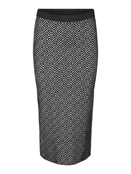Юбка миди VERO MODA Skirt MARIA, черный