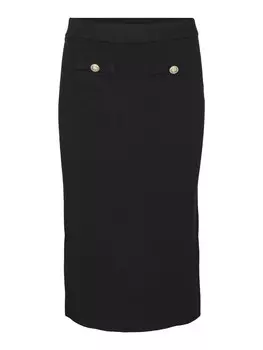 Юбка миди VERO MODA Skirt SABA, черный