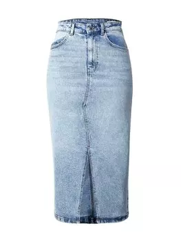 Юбка миди VERO MODA Skirt VMNATALIE, синий деним