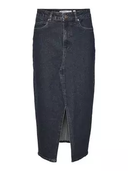 Юбка миди VERO MODA Skirt VMVERI, синий деним