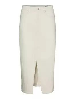 Юбка миди VERO MODA Skirt VMVeri, светло-серый