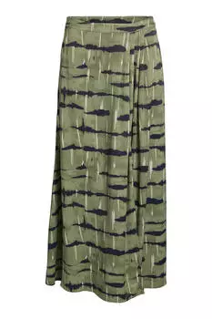 Юбка миди Vila, зеленый