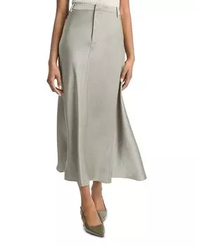 Юбка миди Vince, зеленый