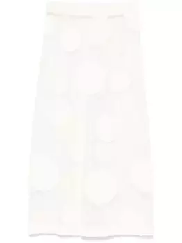 Юбка миди в горох Viktor & Rolf, белый