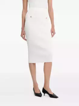 Юбка миди в рубчик GUESS USA, белый