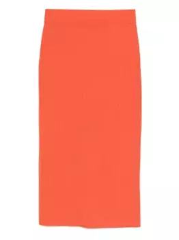 Юбка миди в рубчик JOSEPH, оранжевый