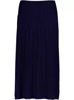 Юбка миди в рубчик ZIMMERMANN, синий