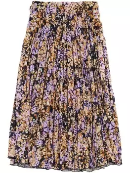 Юбка миди в складку Bimba y Lola Leomimosa, розовый