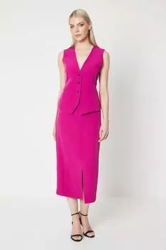 Юбка-миди в стиле милитари Debenhams, розовый