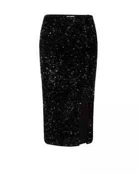 Юбка миди WE Fashion Skirt, черный