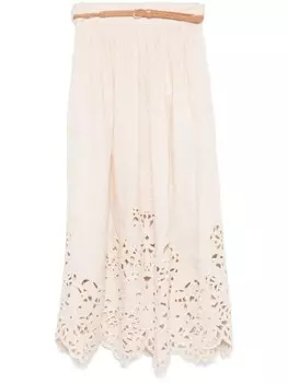 Юбка миди Wylie ZIMMERMANN, нейтральный цвет