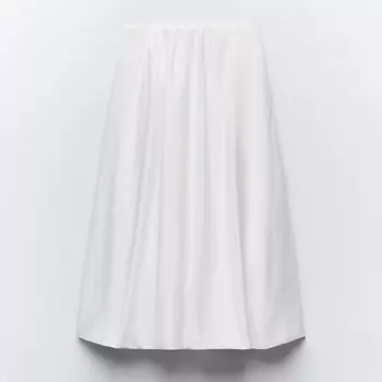 Юбка миди Zara Balloon, белый