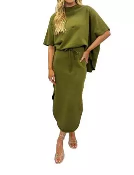 Юбка миди зеленого цвета Carole Christian