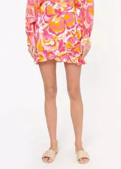 Юбка Mika в ретро-цветочном стиле Cami NYC, цвет retro floral