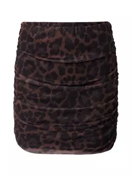 Юбка мини ABOUT YOU Skirt Lydia, цвет brown/black