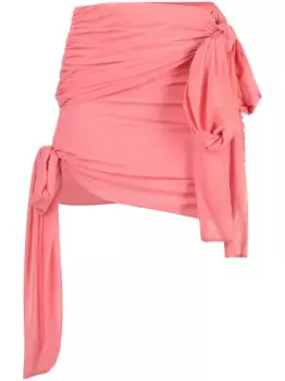 Юбка мини асимметричного кроя BLUMARINE, розовый