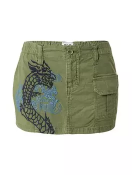 Юбка мини BDG Urban Outfitters Skirt, оливковый