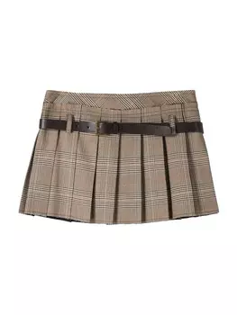 Юбка мини Bershka Skirt, цвет brown/caramel