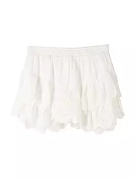 Юбка мини Bershka Skirt, светло-бежевый