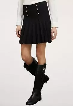 Юбка мини CON BOTTONI Motivi, цвет nero