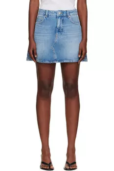 Юбка-мини джинсовая А-силуэта Holzweiler, синий