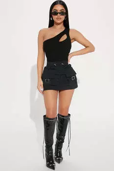 Юбка мини Fashion Nova S40005C, черный