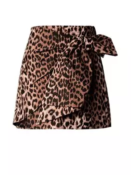 Юбка мини GUESS Skirt DESIRE, коричневый