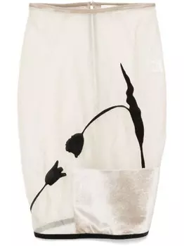 Юбка мини Helen Ludovic de Saint Sernin, нейтральный цвет