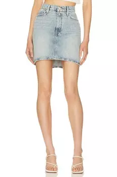 Юбка мини Hudson Jeans Curved Hem, цвет Sterling