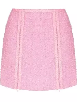 Юбка мини Lina из ткани букле ROTATE BIRGER CHRISTENSEN, розовый