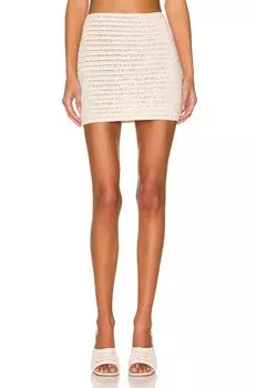 Юбка мини Magda Butrym Crochet, кремовый