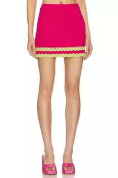 Юбка мини MAJORELLE Jeneli Crochet, цвет Hot Pink & Lime