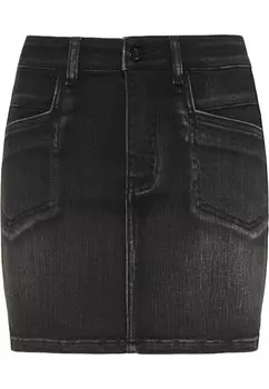 Юбка мини myMo ROCKS Skirt, черный деним