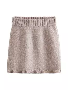 Юбка мини Next Skirt, темно-бежевый