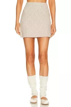 Юбка мини One Grey Day Amelia, цвет Biscuit