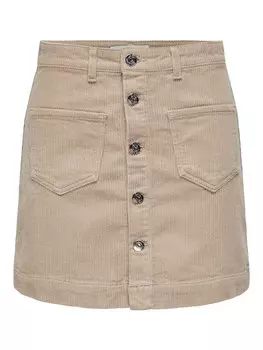 Юбка мини ONLY Skirt ONLAmazing, бежевый