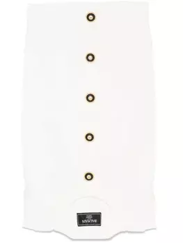 Юбка мини Optical Illusion Balmain, белый