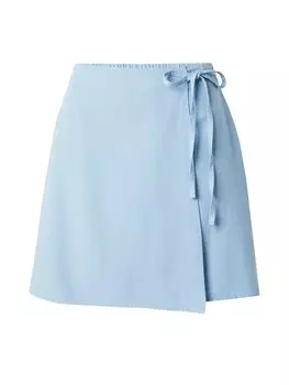 Юбка мини PIECES Skirt KAREN, светло-синий