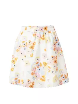 Юбка мини PIECES Skirt KARLSON, белый