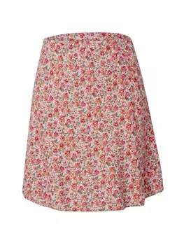 Юбка мини PIECES Skirt NYA, цвет blood red